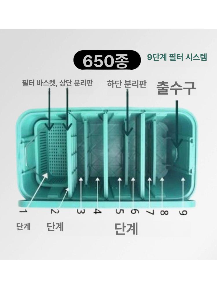 유수 분리기 오수통 그랩 사각 물탱크 받이 집수정 말통 우물 소형 업소 필터 처리 장치 - 상세 이미지 4