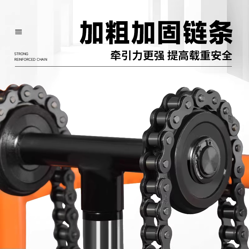 핸드 지게차 수동 포크리프트 유압식 화물 파레트 포크형 200kg 85cm - 상세 이미지 3