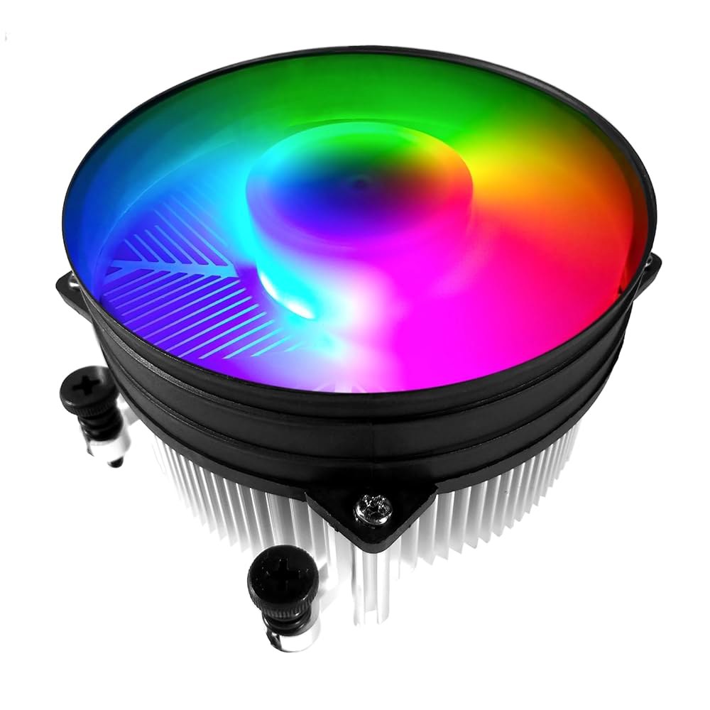 TRONWIRE TW-25 95W RGB LED CPU 쿨러 알루미늄 방열판 4핀 PWM 92mm 팬 사전 적용 열 페이스트 AMD 소켓 AM5 AM4 데스크탑 PC 컴퓨터용 - 상품 이미지