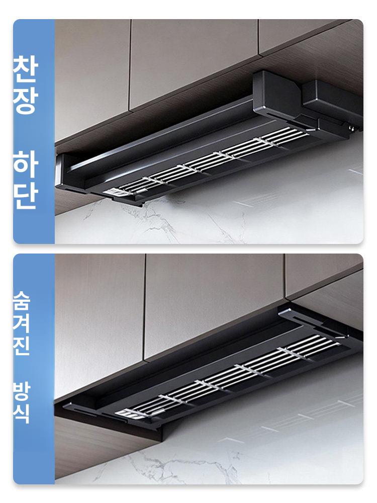 캐비닛 주방 벽 접이식 선반 다용도 스텐 수납장 발코니 싱크대 욕실 형 보관 - 상세 이미지 5