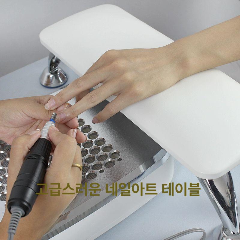네일손목 받침대 팔 시술대 테이블 손톱정리도구 화이트 - 상세 이미지 2