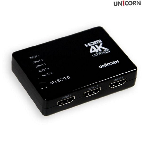 고해상도 4k hdmi 스위치 전환기 4k hdmi 셀렉터 분배기 리모컨 - 상품 이미지