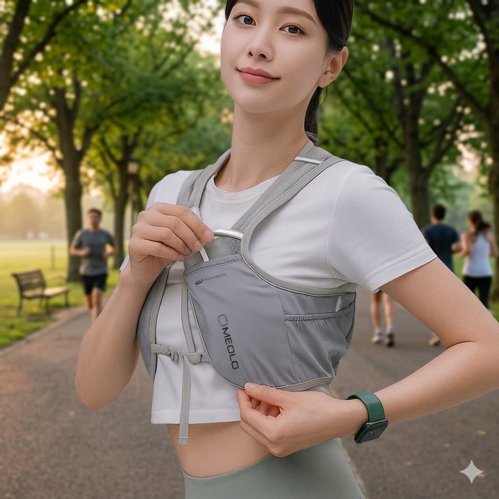 미올로 러닝조끼 트레일 베스트 런닝 등산 조깅 마라톤 초경량 가방 백팩 - 상품 이미지