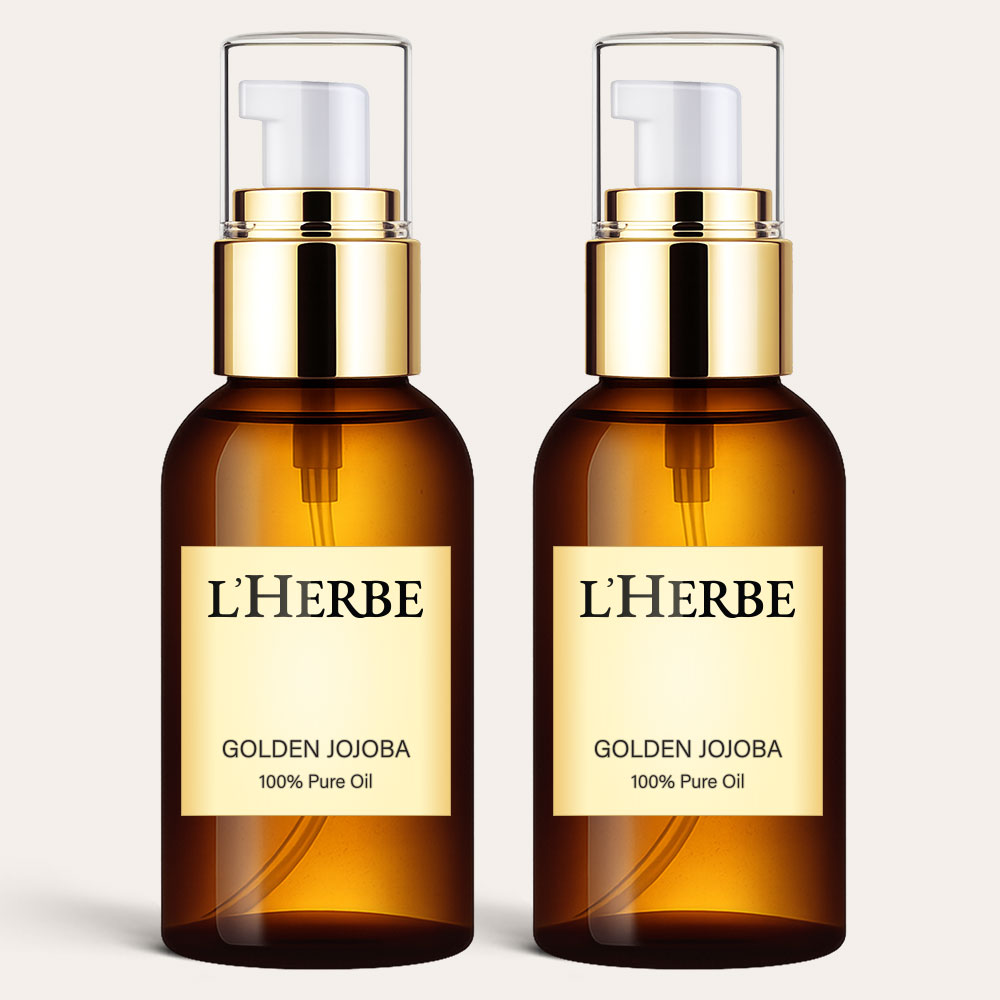 1+1 르에르베 골든 호호바오일 100% 천연 냉압착 비정제 퓨어 보습 효능 50ml - 상품 이미지