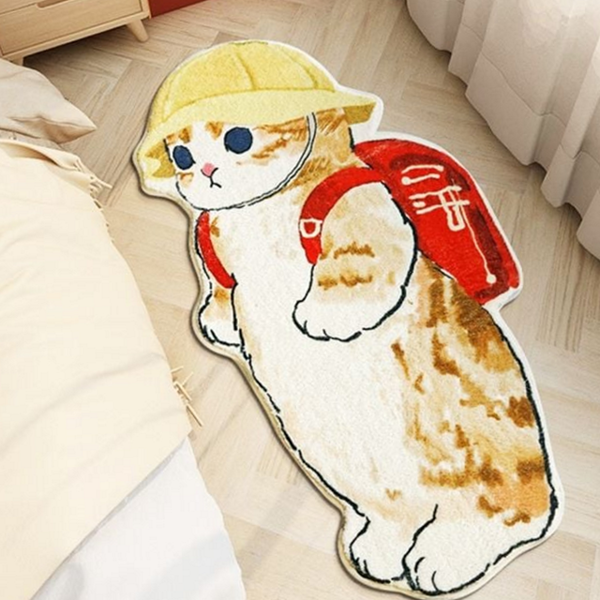 귀여운 고양이 주방 매트 북유럽풍 고양이발 매트 논슬립 - 상품 이미지