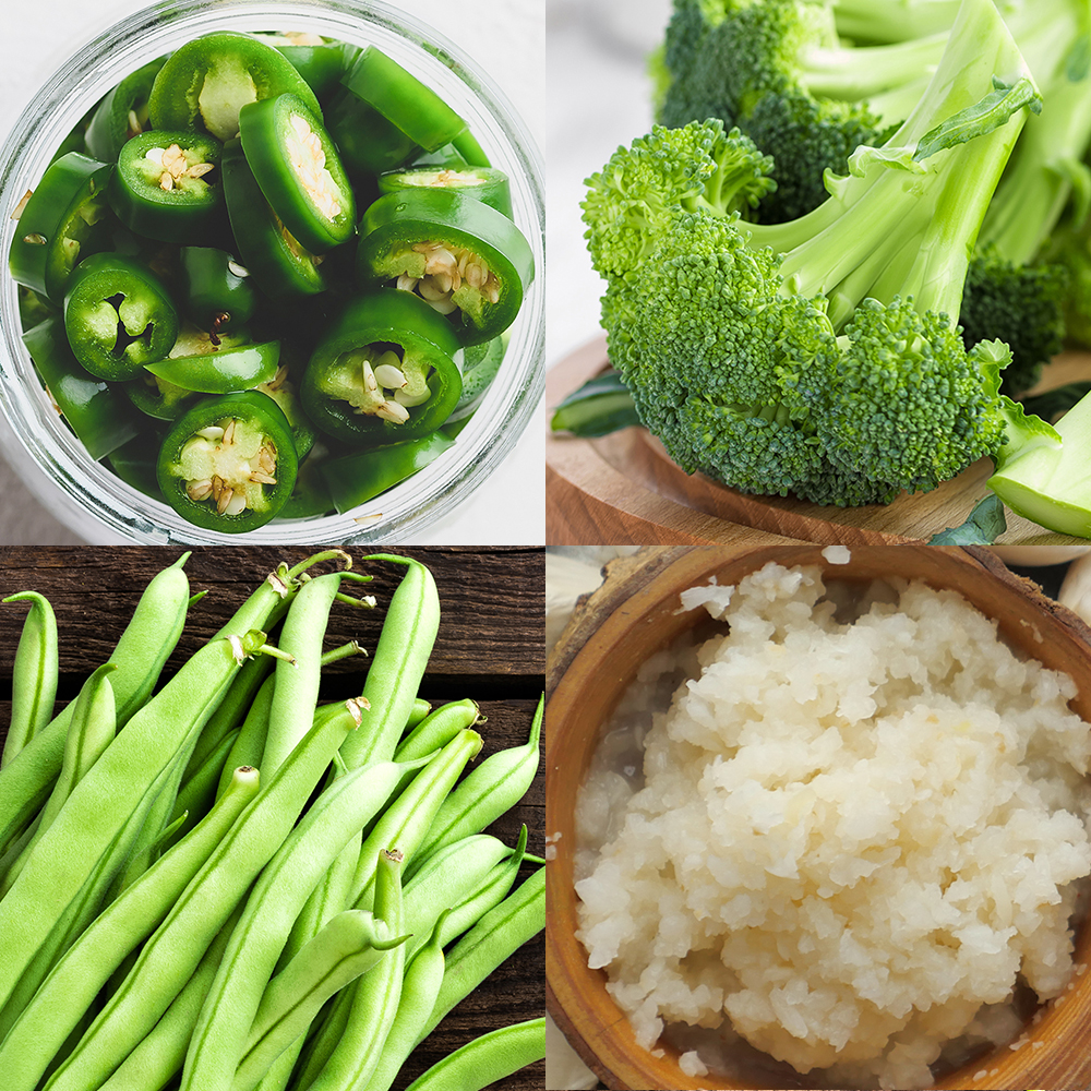 냉동 아스파라거스1kg 브로콜리 다진마늘 청양고추 그린빈 자숙콩 야채 - 메인 이미지