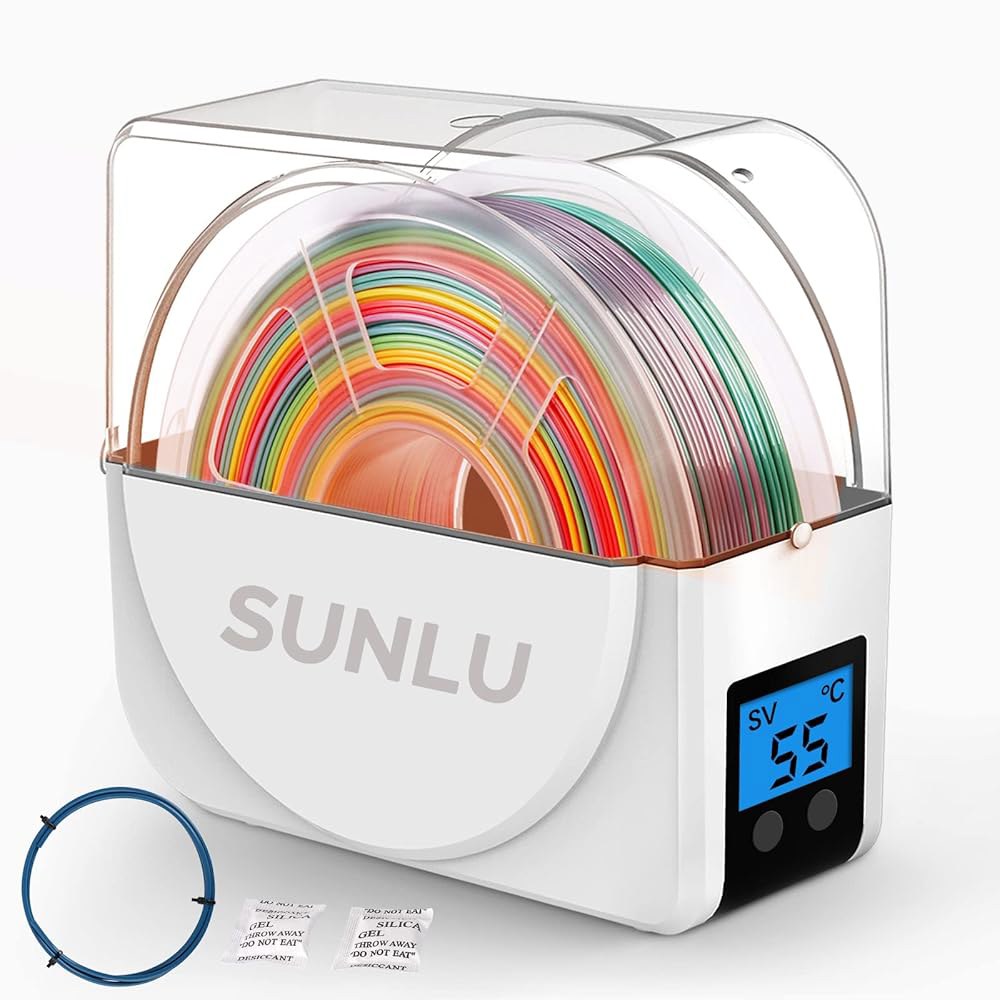 [업그레이드] 3D 프린터 필라멘트용 팬이 있는 SUNLU S1 플러스 필라멘트 건조기 박스, 업그레이드된 탈수기 보관함 1.75 2.85 3.0 프린팅 시 건조 유지 - 상품 이미지
