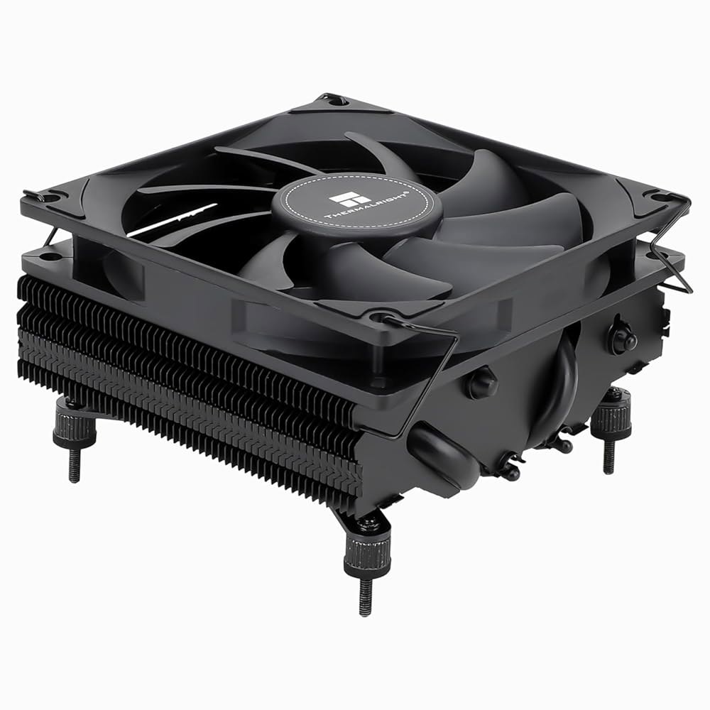 Thermalright AXP90 X47 블랙 로우 프로파일 CPU 에어 쿨러, 높이 47mm, TL-9015B 슬림 PWM 팬, AG 기술, 컴퓨터 ITX 히트싱크 AMD용 AM - 상품 이미지