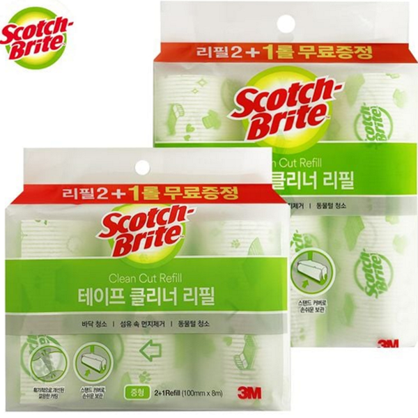 찍찍이 접착식 클리너 리필 돌돌이 롤 크리너 리필 청소용 간편 - 상품 이미지