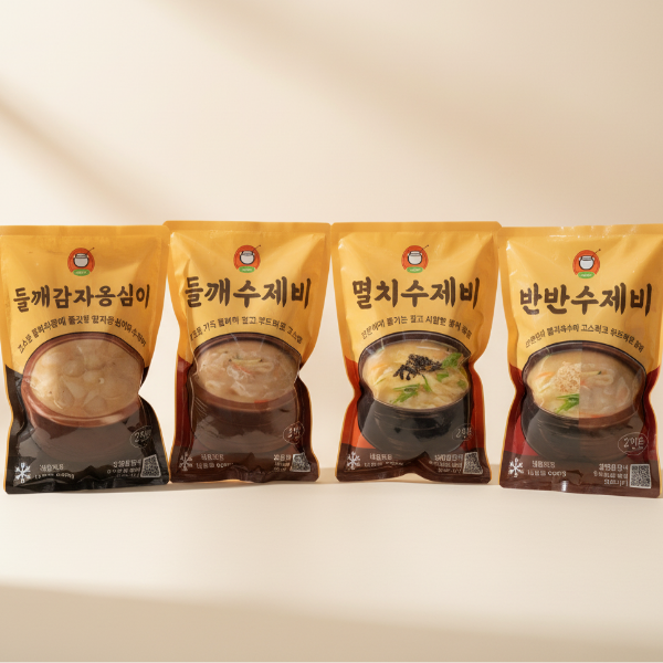 멸치수제비 2인분 멸치육수 밀키트 혼밥 집밥 캠핑요리 술안주 더수제비 - 상세 이미지 3