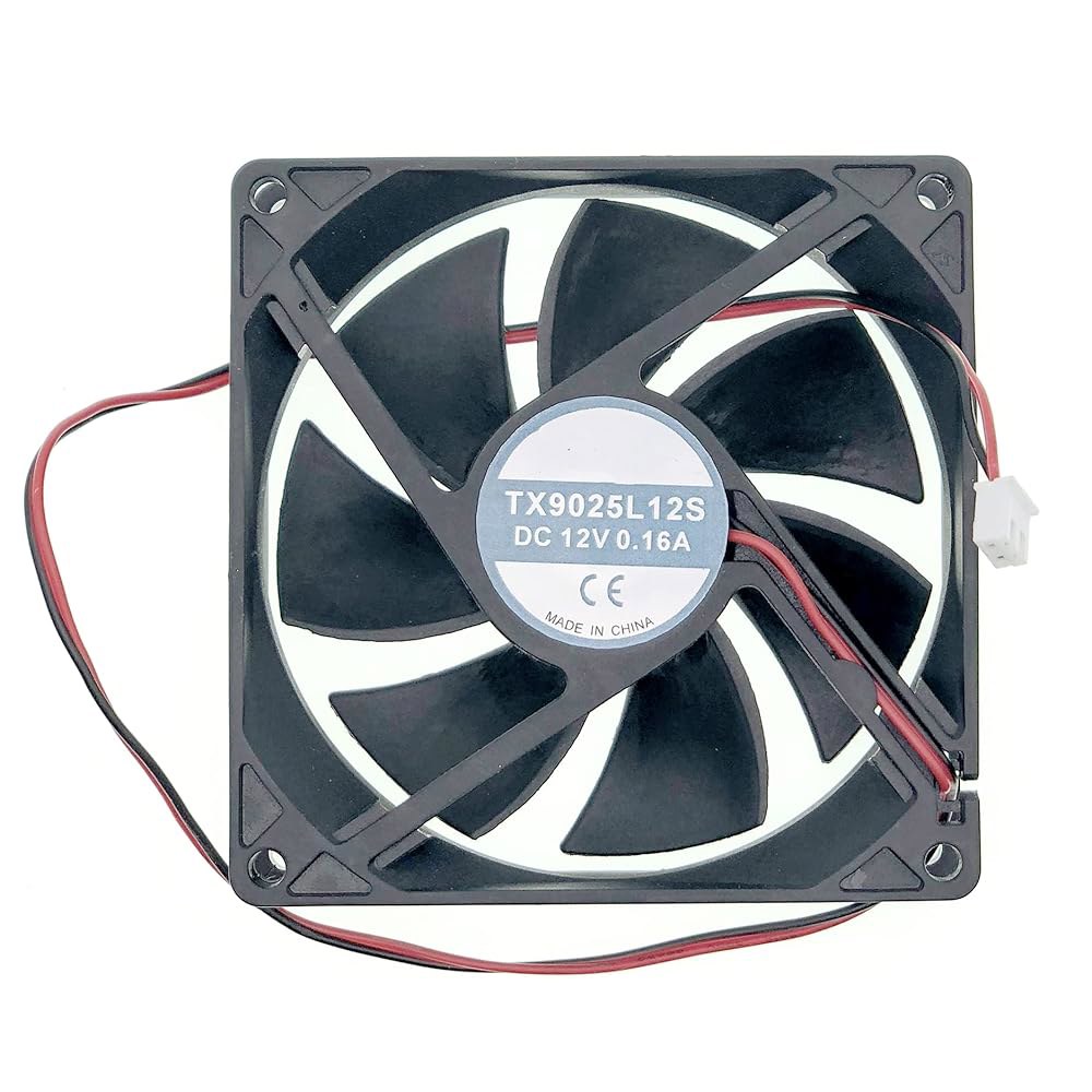 TX9025L12S 9cm 9025 컴퓨터 케이스용 새로운 냉각 팬 DC12V 0.16A 크기 90 25 mm 2핀 2-와이어 - 메인 이미지