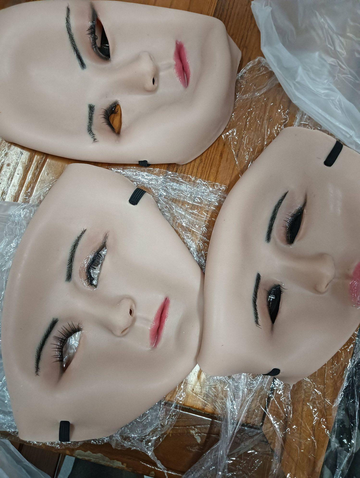 리얼 3D 실리콘 마스크 고퀄리티 가면 분장 여자 얼굴 단일 항목 - 상세 이미지 4