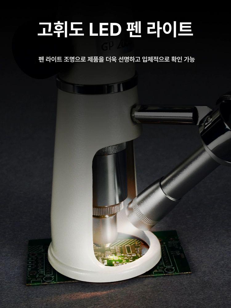가정용 아로 경 스탠드 자 눈금자 피커아로광학 조명 가 포함 단일 돋보기 아로광학 - 상세 이미지 5