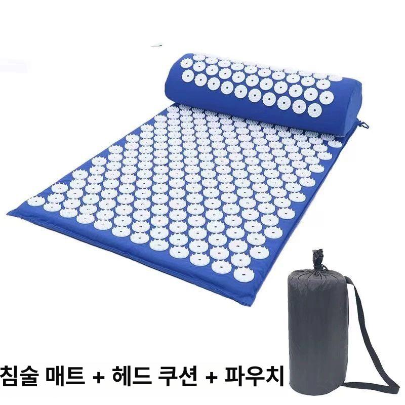 만트라매트 지압매트 요가 힐링 명상 발바닥지압 블루헤드 세탁 퍼플 피로 보라색 가방 - 상세 이미지 5