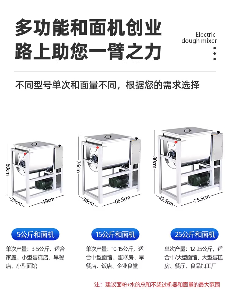 업소용 반죽기 베이커리 밀가루 제빵 고기소 섞는 기계 5kg - 상세 이미지 5