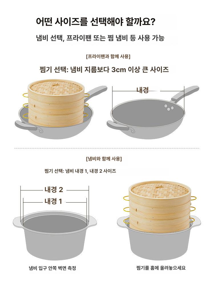 소형 가정용 대나무 찜기 호빵 업소용 찜솥 딤섬 직조 미니 야채 상업용 식당용 채소 찐빵 - 상세 이미지 3