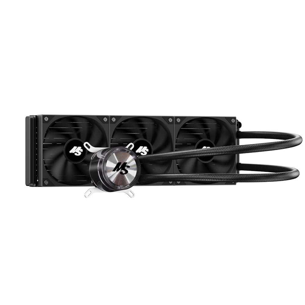 마이너소닉 CPU 쿨러 360mm Aio, 리퀴드 저잡음 AMD AM5 / AM4, 냉장고 리퀴다 수냉 시스템, 인텔 LGA 1851 1700 PC 3 x 120mm PWM 팬 - 상품 이미지
