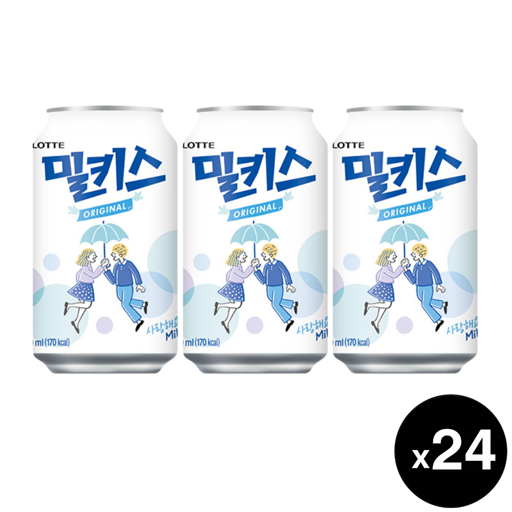 롯데 밀키스 340ml, 24개 - 상품 이미지
