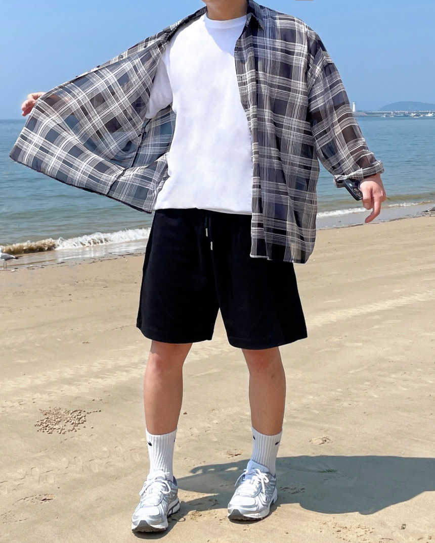 남성린넨셔츠 남자여름셔츠 남자여름남방 남성체크남방