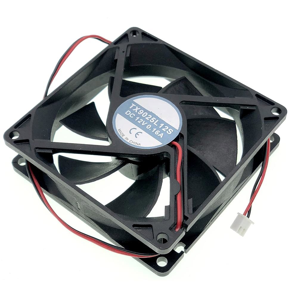 TX9025L12S 9cm 9025 컴퓨터 케이스용 새로운 냉각 팬 DC12V 0.16A 크기 90 25 mm 2핀 2-와이어 - 상세 이미지 2