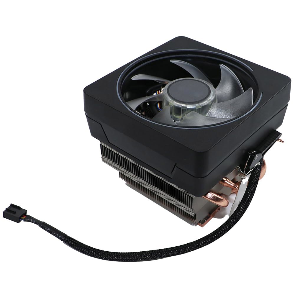 CPU 레이스 쿨러 프리즘 알루미늄 히트 싱크 구리 코어 베이스 4핀 PWM 95mm 팬 사전 적용 열 페이스트 AMD 소켓 AM5 AM4 AM3 Ryzen 7 1700X 1800 - 상세 이미지 3
