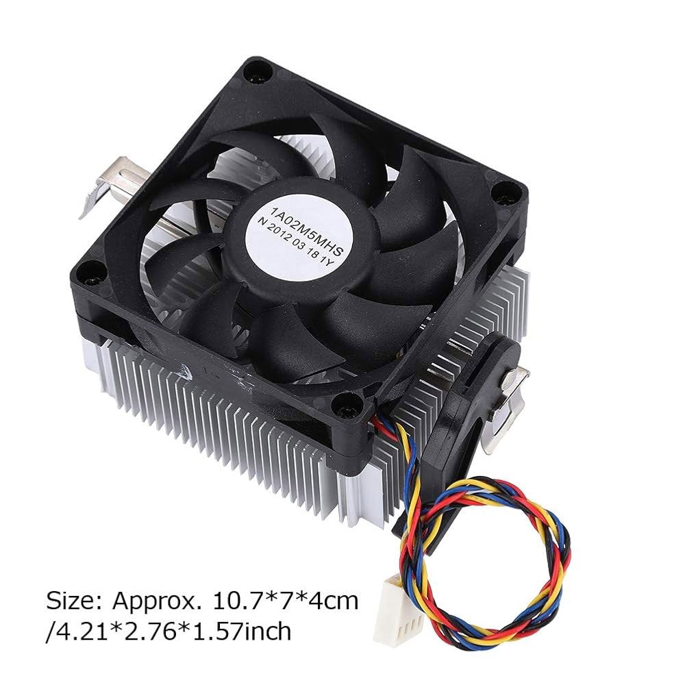 CPU 쿨러, AMD 쿨러 12V 유압 베어링 2200RPM, 알루미늄 압출 히트 싱크, 고속 7015 무음 냉각 팬용 컴퓨터 PC 케이스 - 상세 이미지 3