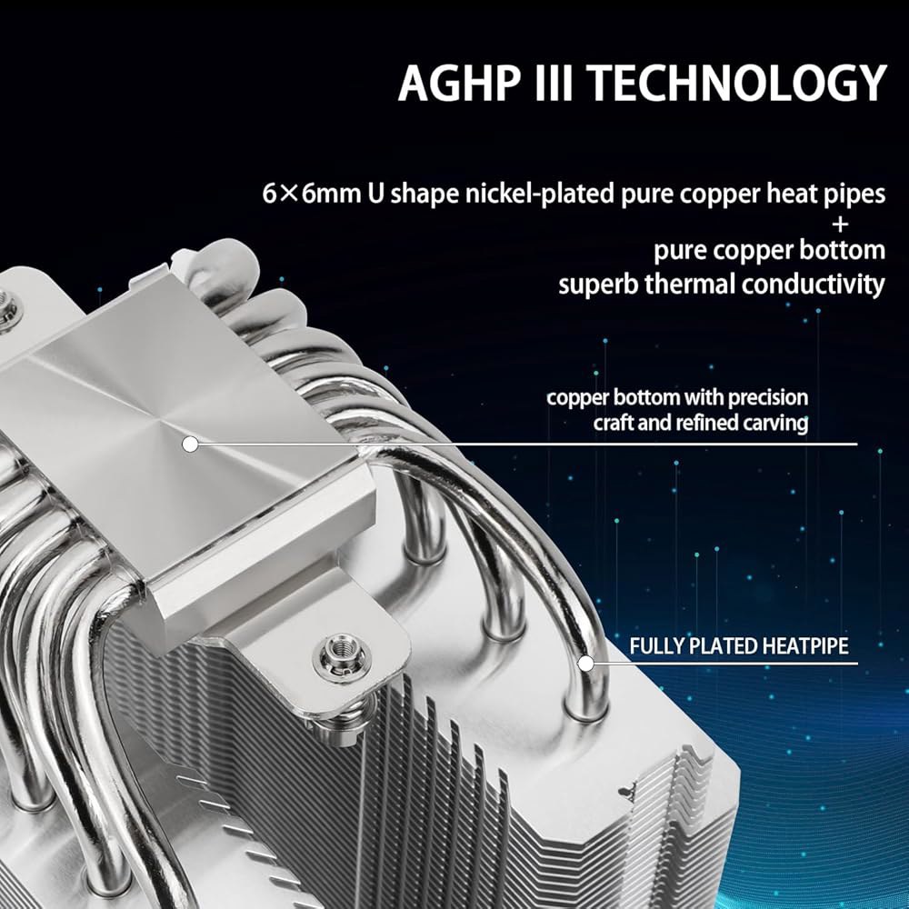Thermalright 피어리스 어쌔신 120 SE CPU 에어 쿨러, 히트 파이프 6개, 듀얼 120mm TL-C12C PWM 팬, 알루미늄 히트싱크 커버, AG 테크놀로지, - 상세 이미지 2