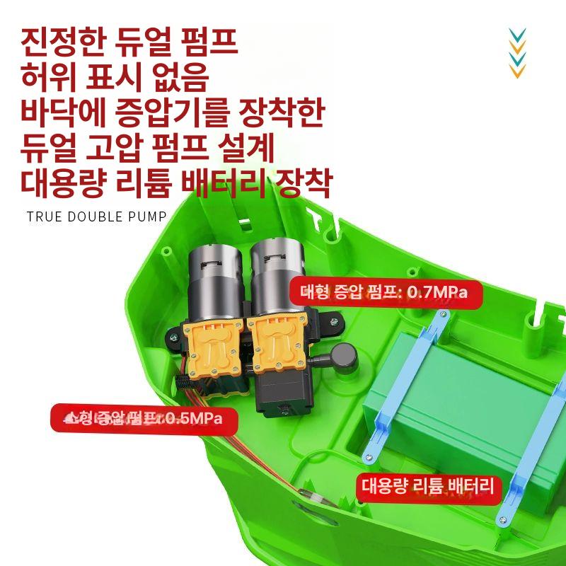 충전식 농약분무기 농업용 전동분무기 20L 프리미엄형 16L 3단 스위치 12Ah - 상세 이미지 5