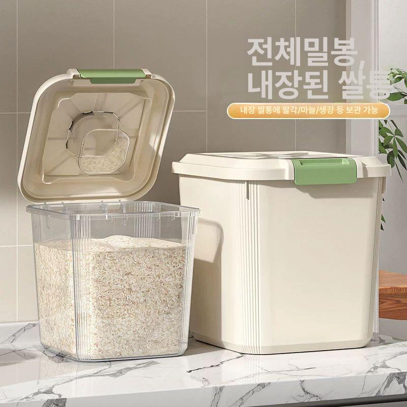 밀폐 강아지사료 사료보관 사료보관통 간식통 용기 습기차단 간식 대용량 투명 통 애견 - 상세 이미지 2