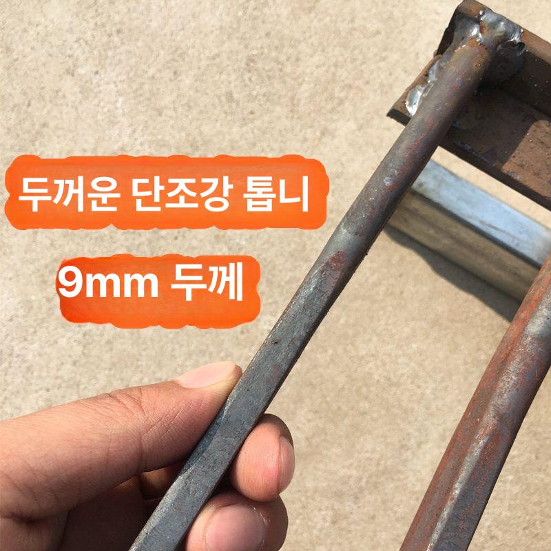 로타리삽 마늘 수확 쇠스랑 감자 4톱니 가정용 농기구 생강 단조 경운기 공구 텃밭 이미지 6