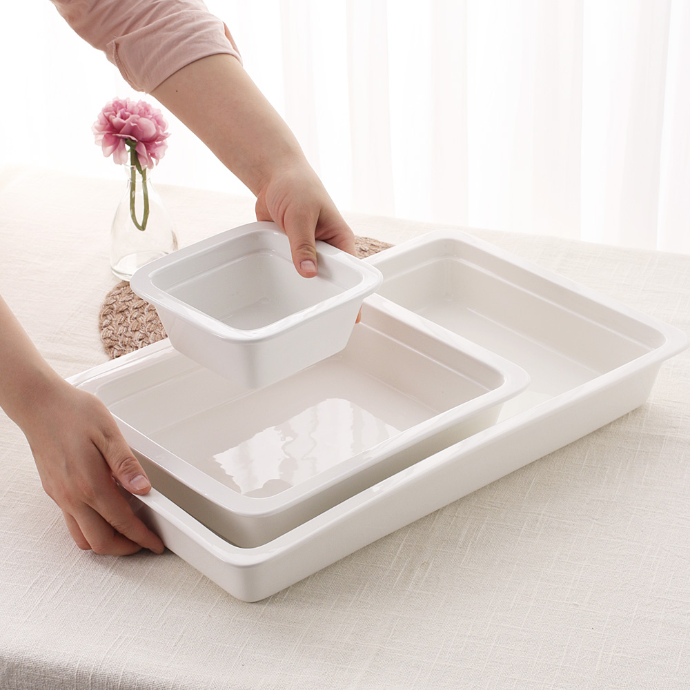 실용적인 오븐 그릇 오븐용 라자냐 샐러드 대형 큰 뷔페 그릇 16.7cm, 코닌 - 상세 이미지 4