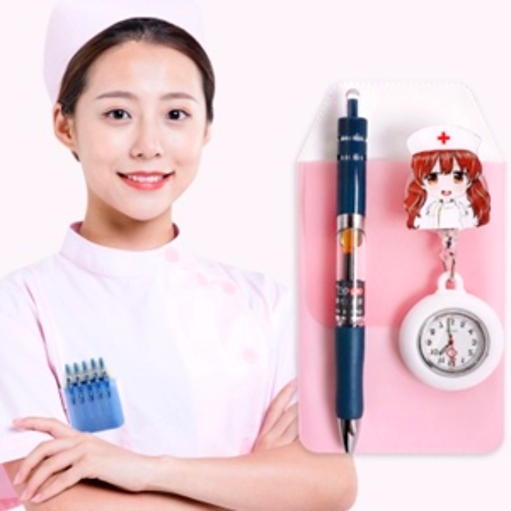 방수기능다용도수납널스포켓 파스텔톤휴대간편간호사주머니 넉넉한수납유니폼정리간호사파우치 - 상품 이미지