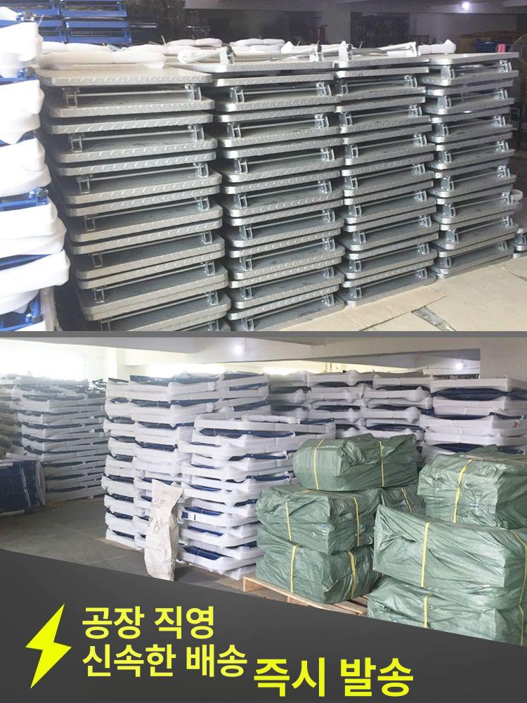 대형 알루미늄 대차 끌차 공장 무소음 물류 구루마 앵글 사각대차 스텐 운반 철대차 구르마 - 상세 이미지 4