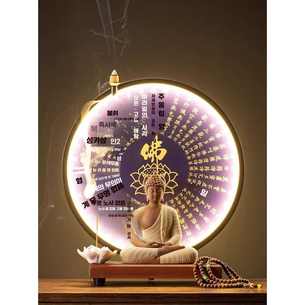불교 LED 무드등 불상 연등 조명 장식 법당 기도 램프 - 상세 이미지 4