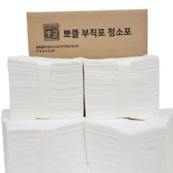일회용 엠보싱 청소포 정전기 건식 청소포 바닥용 물걸레 대용량 다용도 - 상품 이미지