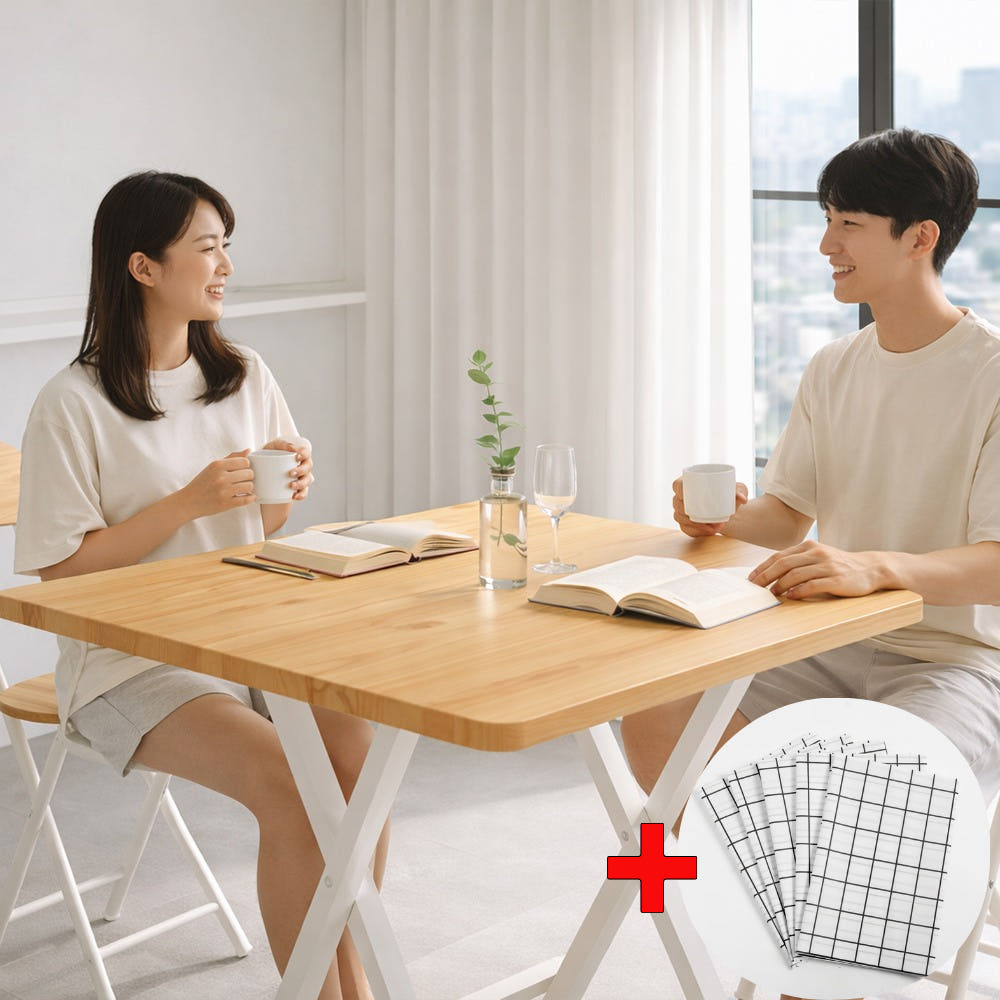 당신의 건강엔 접이식 식탁 2인 이동식 철제 폴딩 테이블 - 최저가 89,000원