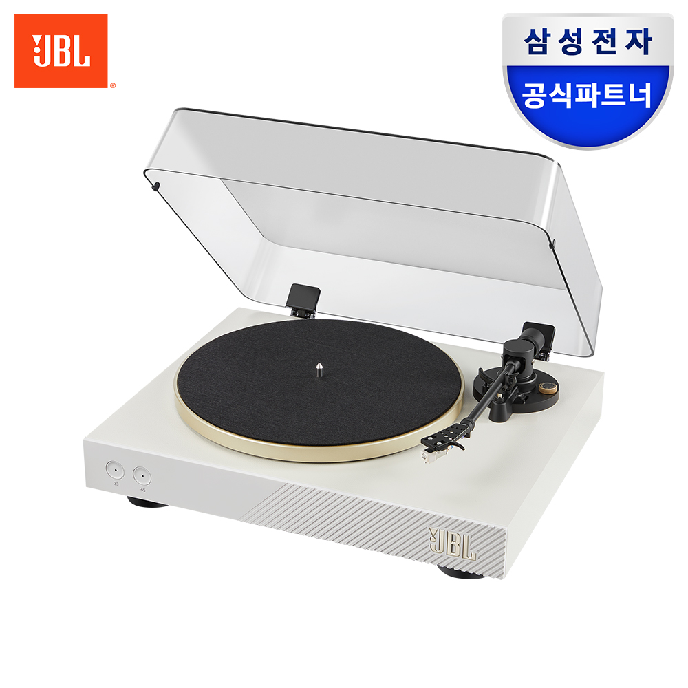 삼성공식파트너 JBL SPINNER BT 스피너 BT 블루투스 턴테이블 LP 플레이어 화이트