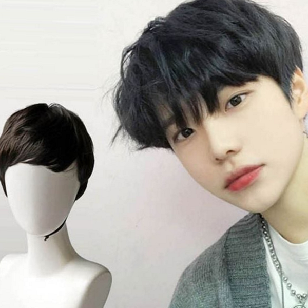 댄디 남성 통가발 짧은 통가발 스타일링 헤어 - 상품 이미지