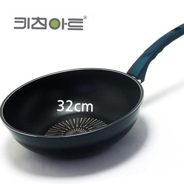 논스틱 티타늄 궁중 팬 튀김 인덕션 궁중 팬 30cm 깊은 - 상품 이미지