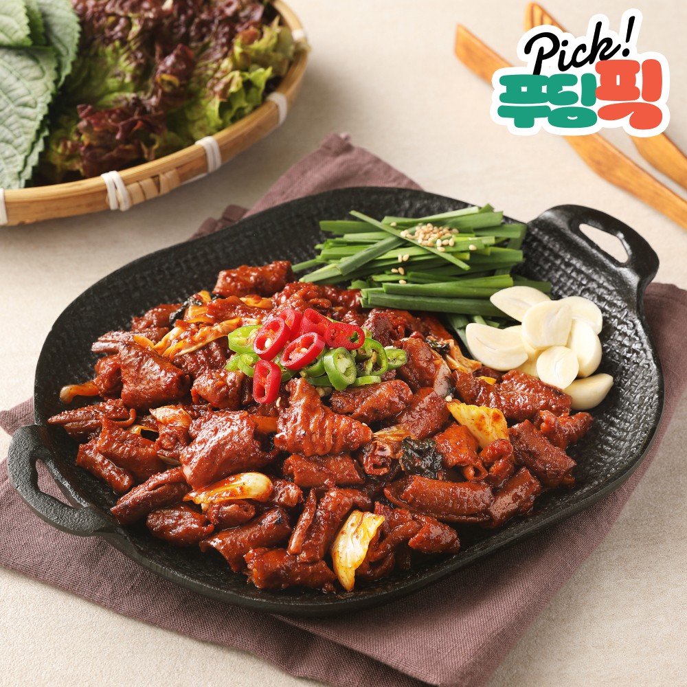 [푸딩픽] 곱창볶음 440g 푸짐한 곱창과 넉넉한 불맛 소스 - 상품 이미지