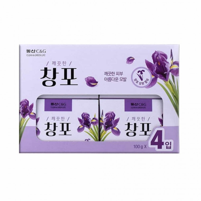 지니몰 창포 비누 100g 4p 세숫비누 핸드비누 고체비누 바디비누 샤워비누 - 상품 이미지