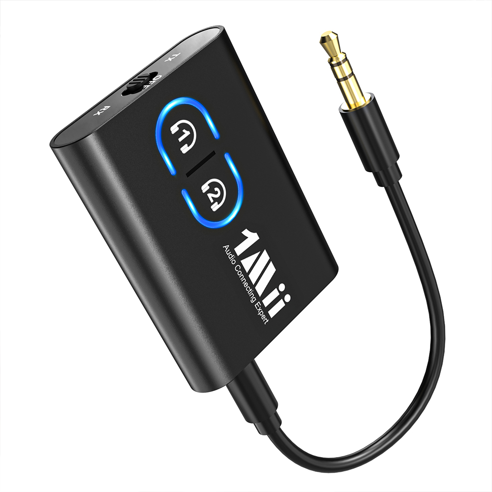 원미 1Mii 2in1 블루투스 무선 오디오 송수신기 송신기 수신기 ML300 배터리 내장형 리시버 트랜스미터 모드 - 상품 이미지