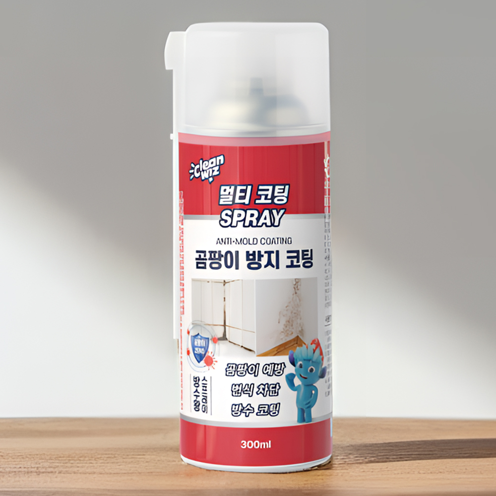 크린위즈 멀티 곰팡이 방지 제거제 스프레이 코팅제 300ml 투명 백색 4통 8통 - 상세 이미지 2