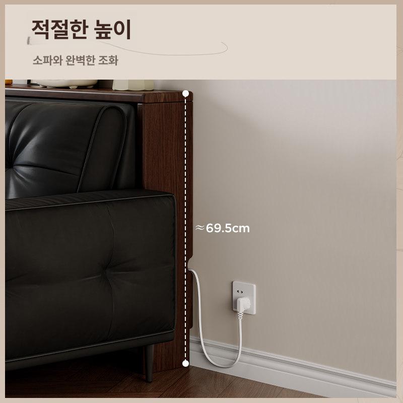 쇼파 뒤 틈새선반 책장 수납 쇼파뒤선반 소파 테이블 창가 틈새 긴 거실 원목 슬림 - 상세 이미지 4