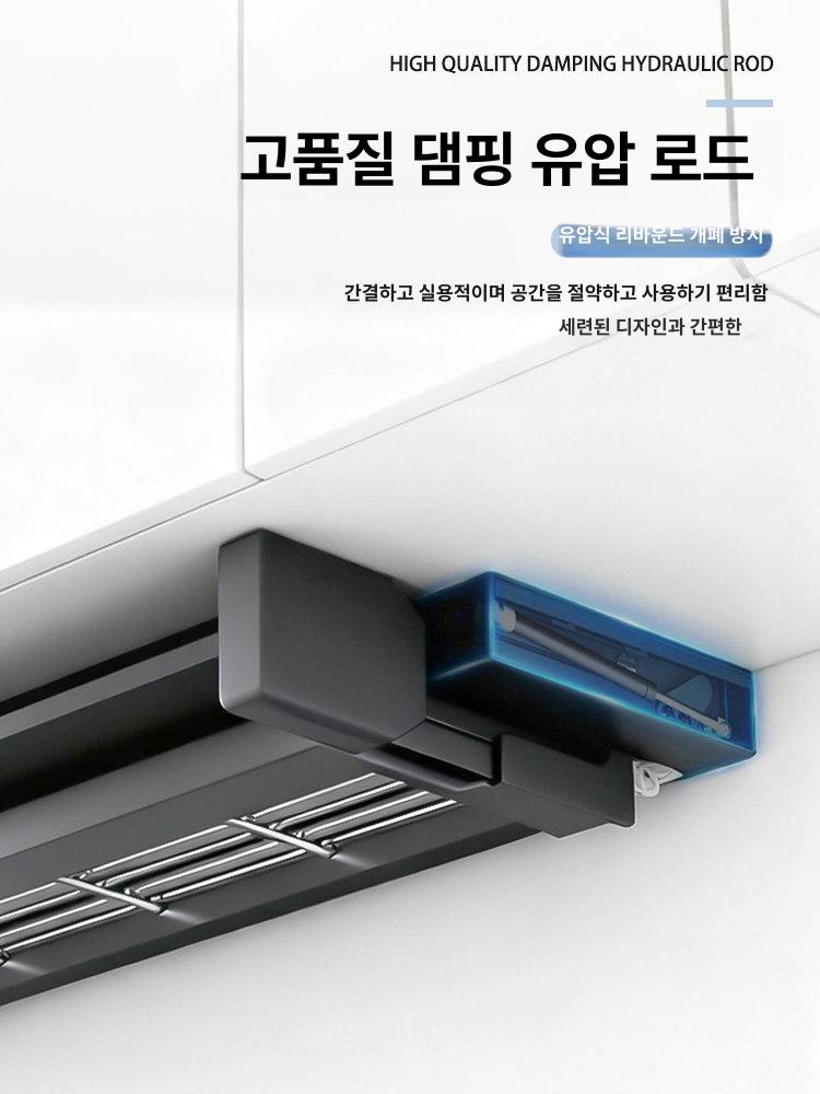 캐비닛 주방 벽 접이식 선반 다용도 스텐 수납장 발코니 싱크대 욕실 형 보관 - 상세 이미지 3