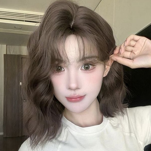 웨이브 여성 통가발 고열사 단발 볼륨 데일리 - 상품 이미지