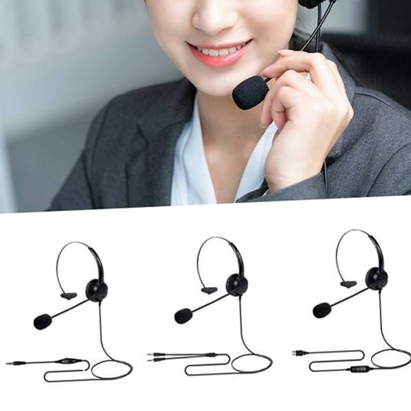 업무용 콜센터 헤드셋 마이크 유선 헤드셋 노트북 사무용 - 상품 이미지