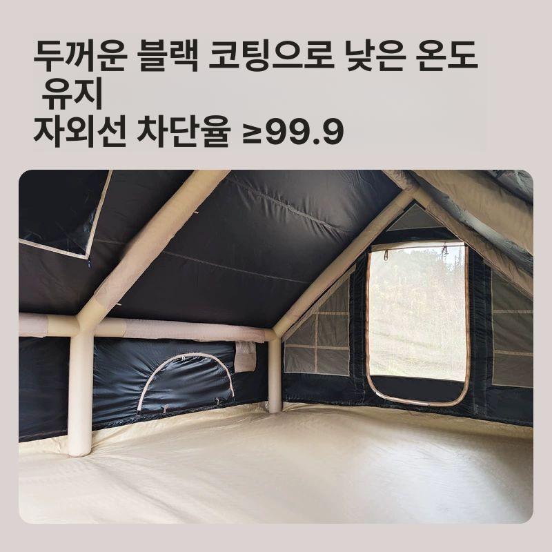 휴대용 장박 에어 텐트 감성 펌프 그늘막 컬럼 캠핑 풍선 돔 거실형 리빙쉘 에어텐트 차박 - 상세 이미지 4