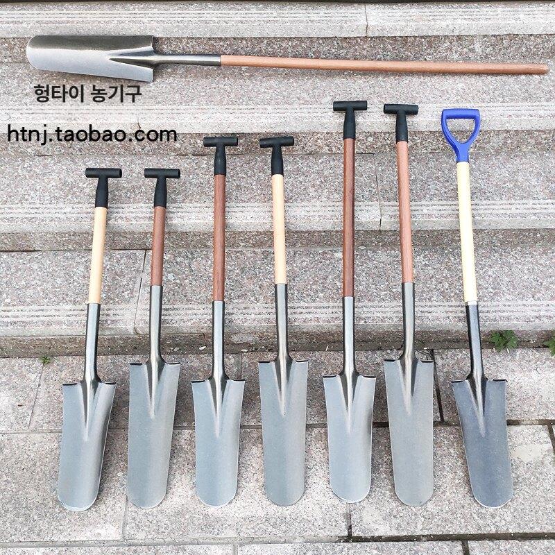 좁은 삽 묘목 땅 농업 흙 구멍 파기 죽순 참마 도랑 원예 땅파기 심기 머리 - 상세 이미지 3