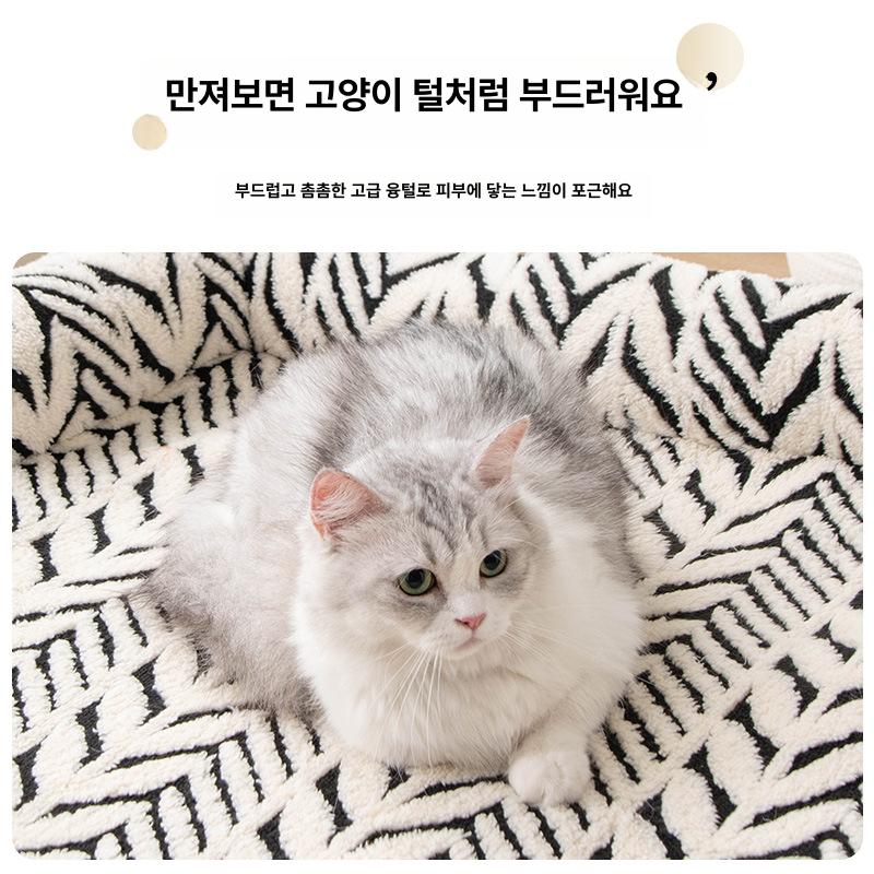 고양이 러그 소파 매트 긁힘 방지 강아지 방석 펫 수면 카페트 - 상세 이미지 3
